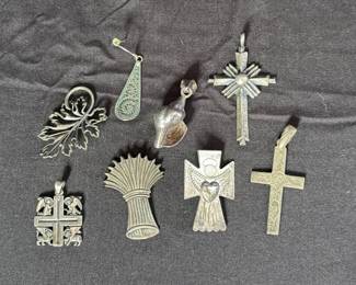 338 Sterling Pins Pendants