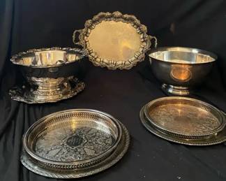 125 Silver Plated Serving Dishes