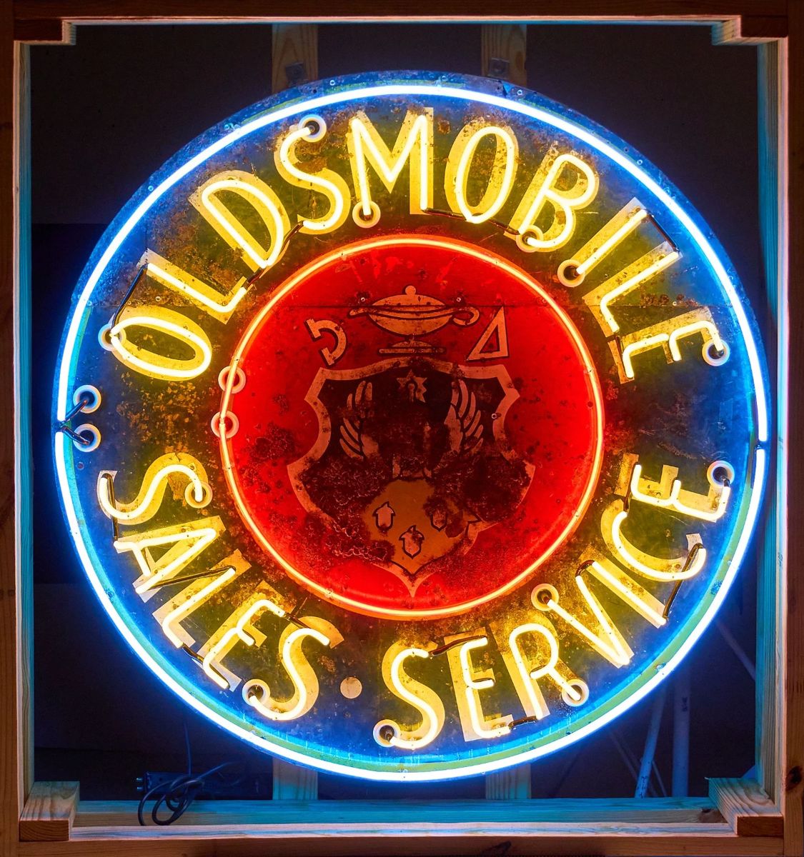 Oldsmobile Sales Service Neon Sign