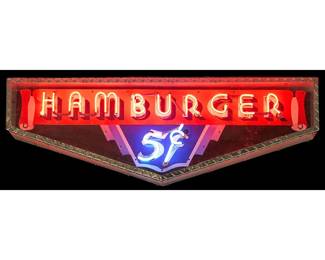  Hamburger Neon Sign