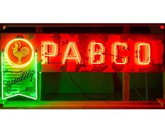Pabco Texas Feed Neon Sign