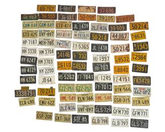 116 Vintage License Plates
