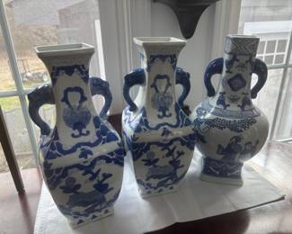 Some of the Blue and White Decorative Pieces