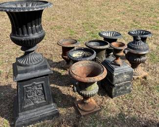 Variety of Urns and Urn Stands