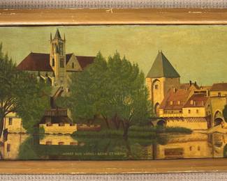 Painting of 'Moret Sur Loing'