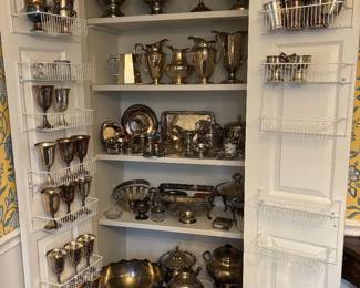 Wonderful Collection of Silver Plate Serving Pieces