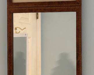 Old Trumeau Mirror with Image of Le Valmy