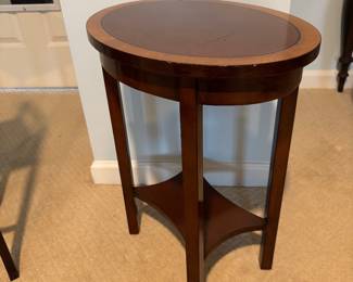 Banded Top Side Table