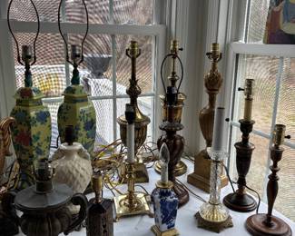 Plenty of Lamps - all shapes and sizes