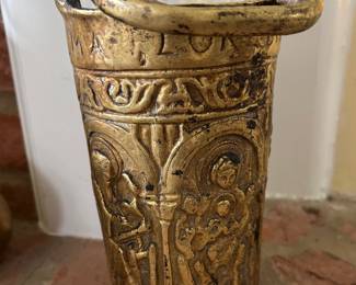 Ecclesiastical Holy Water Bucket - Heavy Brass