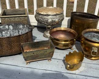 Good Selection of Brass and Metal Planters