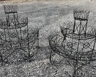 Victorian Semi Circle Plant Stands