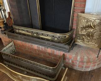 Brass Fireplace Fenders and Accessories