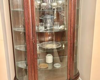 Victorian Oak China Cabinet