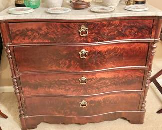 Victorian Marble Top Chest