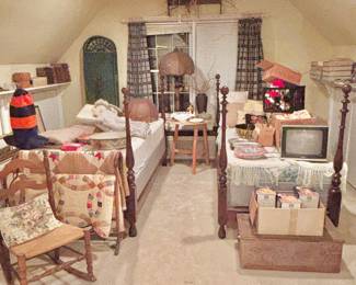 Pair of Early Twin Beds