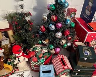 Christmas trees and collectibles