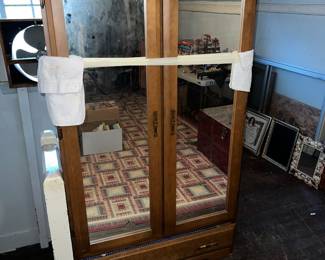 Vintage wooden armoire