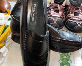 Paul Green Munchein black leather loafers