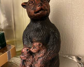 Vintage figurine styled after Black Forest wood carvings