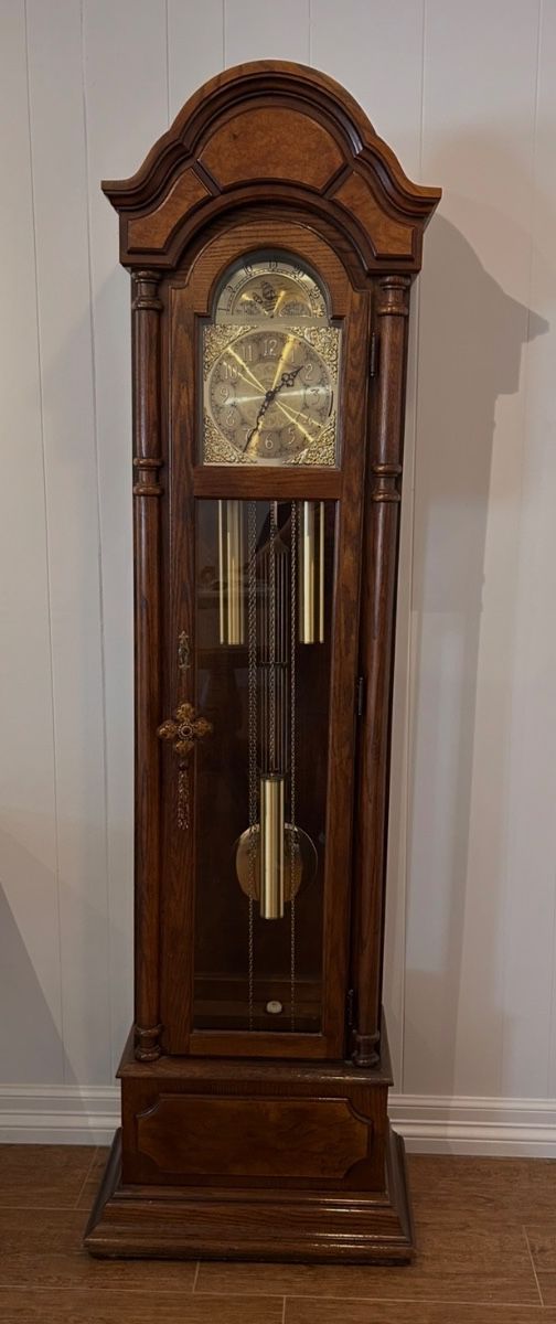 RIDGEWAY grandfathers clock, bought 1980, never moved