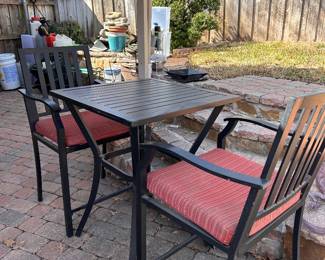 2 chair counter height indoor/outdoor set