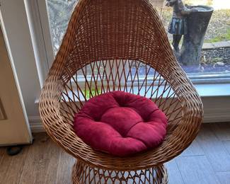 vintage wicker chair