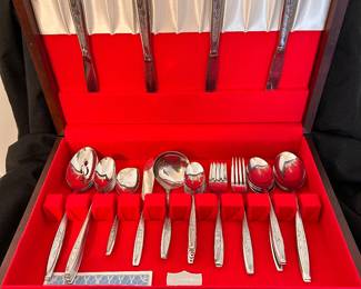 INISCO vintage stainless flatware in box