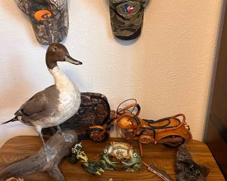male taxidermid PINTAIL duck, standing mount