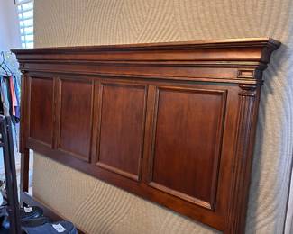 king size adjustable mattress (needs base), wood headboard