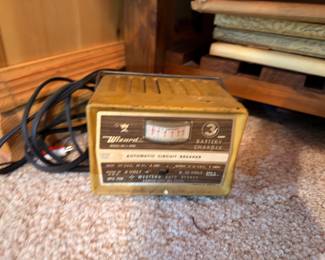 Vintage Wizard battery charger by Western Auto