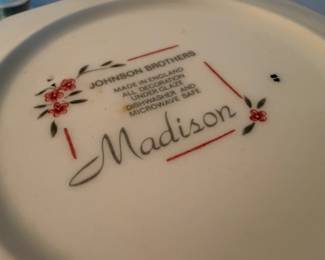 Johnson Brothers Madison pattern china, Made in England
