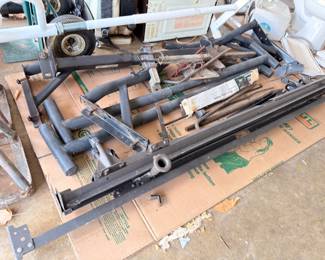 Metal bike rack stand, garage equipment