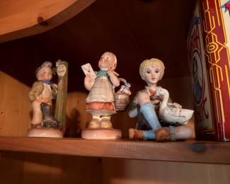 Hummel figurines, vintage German porcelain collectibles