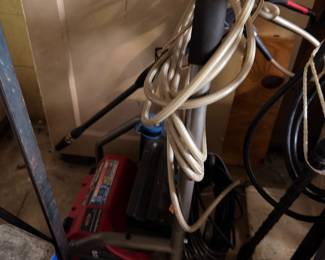 Electric pressure washer with hose and wand