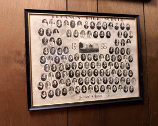 Framed 1955 Lebanon High School Senior Class photo