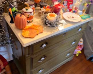 Halloween and fall decorations, ceramic pumpkins, seasonal collectibles