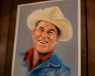 Vintage cowboy portrait print, Western art
