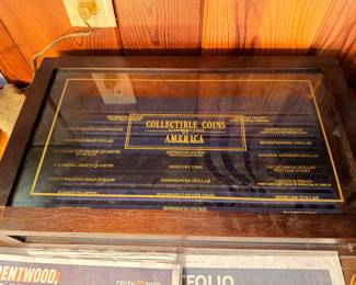 Collectible Coins of America display case, coin collection