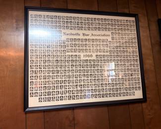 Framed 1966 Nashville Bar Association composite photo