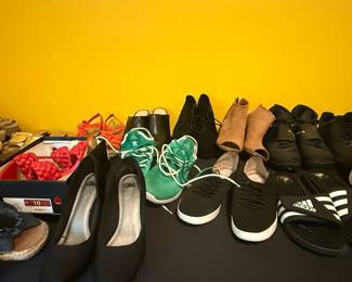 Assorted Women's Footwear and Michael Kors Handbags