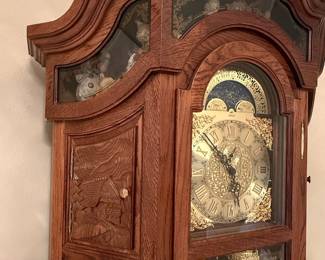 Howard Miller "Haverhill" Grandfather Clock with Musical Chimes and Moon Phase Dial