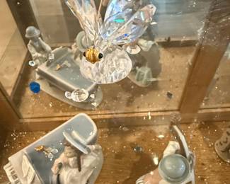 Swarovski Crystal Butterfly with Figurines