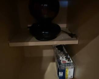 Black Obsidian Gourd-Shaped Table Lamp