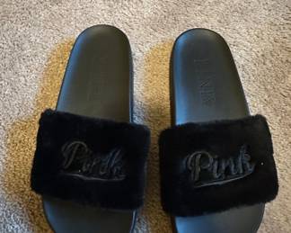 Victoria's Secret PINK Faux Fur Slides