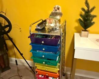 Advantus 10-Drawer Rolling Storage Cart