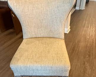 Bella 30 inch Contemporary Beige Taupe Nailhead Barstool