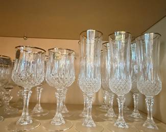 Cristal d'Arques "Longchamp" Champagne Flutes