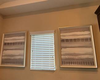 Mesa Horizon Strata I & II by Grace Popp Set of 2 Framed Canvas Art