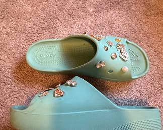 Crocs Classic Platform Slide Sandals with Charms
